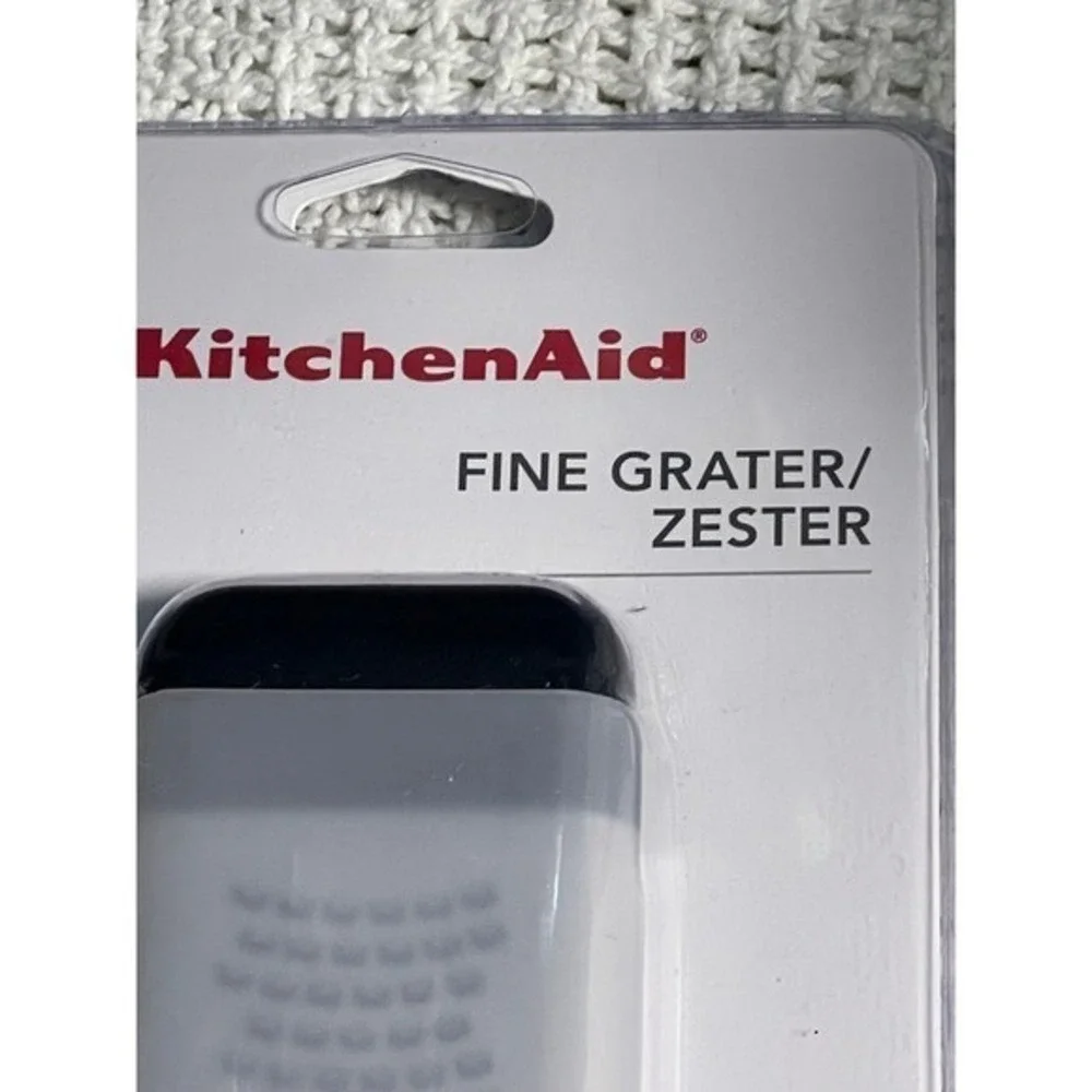KitchenAid Grater Fine/Zester with Protective Cover Dishwasher Safe Black